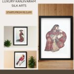Buy Kanjivaram Silk Art Goddess Mahalakshmi – SilkenFrame