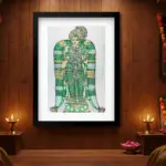 Handmade Murugan Wall Hanging India – Vibrant Indian Art by Silkenframe